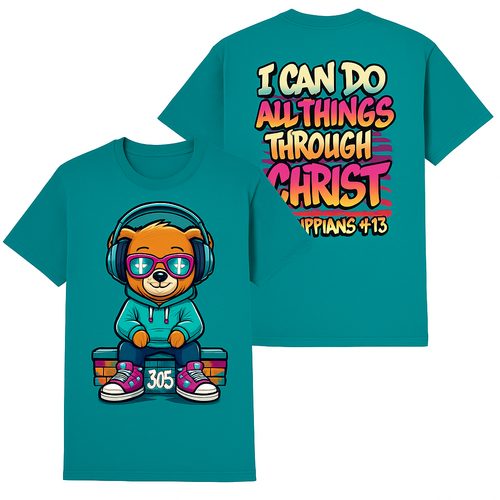 305 Teddy Faith Drip Oversized Tee